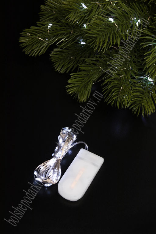 Гирлянда на батарейках Роса 5 м (цвет холодный) - Больше подарков фото 3