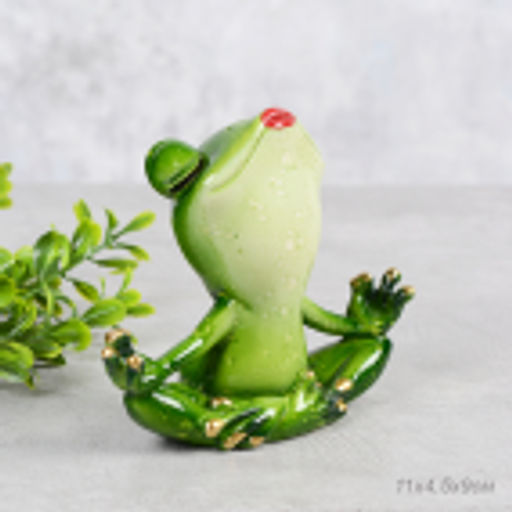 Фигурка Лягушка Йога 9х11 см / YX99056D /уп 2/48/ - Галеонтрейд фото 2