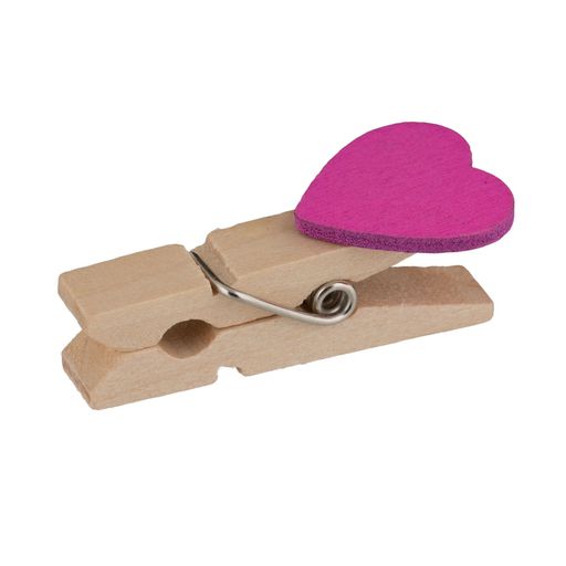 Blumentag WCLH-35 Декоративные прищепки 5 х 10 шт. 3.5 см A01 Сердечки ассорти