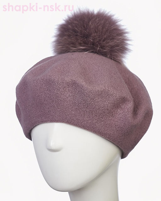 Берет фетр флис Помпон 115 Берет женский флис (58-59) - Tonak фото 7
