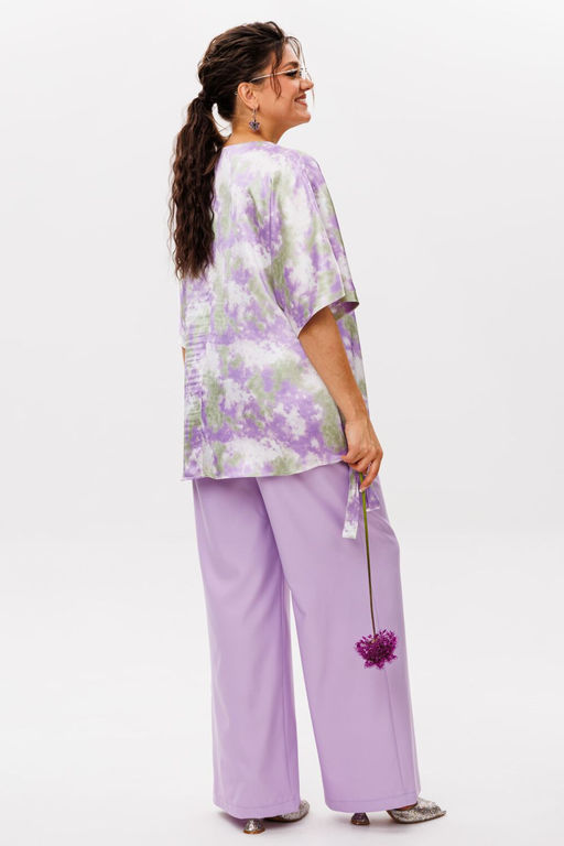 Брюки ANELLI 1630 лавандовая агония  фото 6