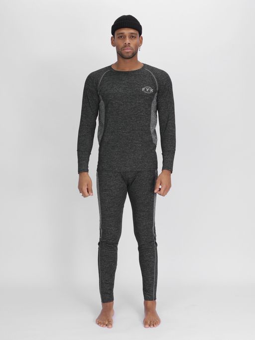 Комплект мужского термобелья без начеса темно-серого цвета 2211TC - FUYOUKAI фото 2