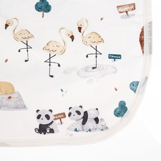 Пеленка на непромокаемой основе, 50*70 см Зверята - Крошка я фото 5