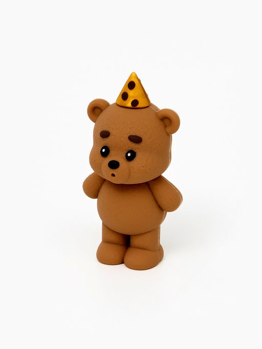 Фигурка-топпер для торта «Мишка задувает свечку»