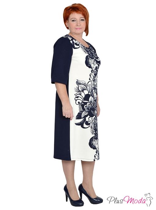Платье Модель №1191 размеры 44-84 - Plusmoda фото 3