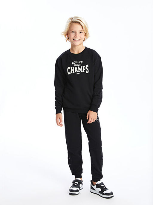 Bisiklet Yaka Erkek ?ocuk Sweatshirt - Waikiki фото 2