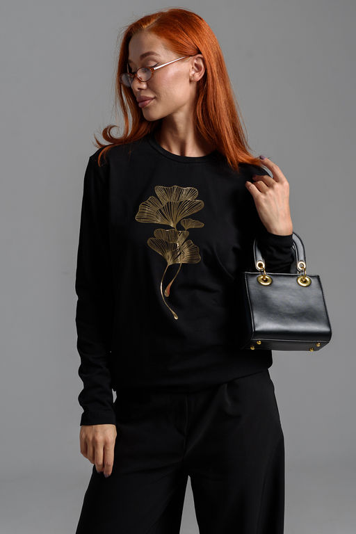 8519/1 Футболка с длинным рукавом женская