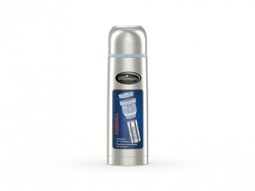 Термос 0,75 л "BIOSTAL" у/г, пробка с ситечком арт. NB-750Z