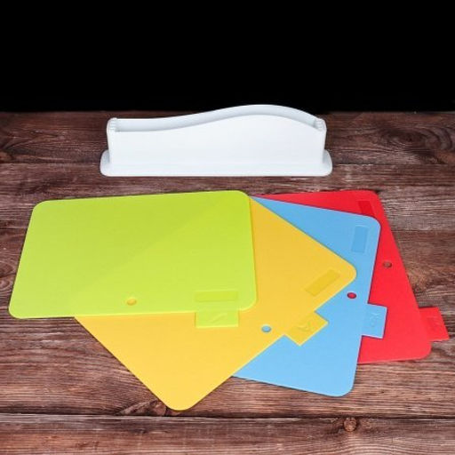 Доска разделочная 4 штуки на подставке / DR-4 /уп 20/ - Галеонтрейд фото 2