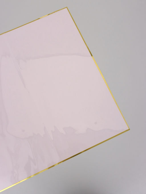 Цена за 20 шт. Пленка для цветов, «Кайма с тиснением», розовая, 57×57 см