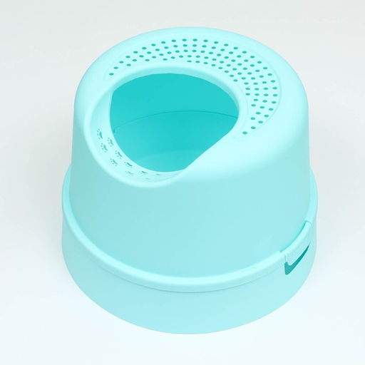 Туалет для кошек закрытый 47 x 47 x 35 см, бирюзовый - Пижон фото 3