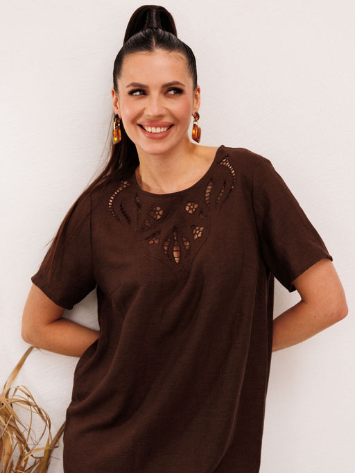 Платье Galean Style 1011 коричневый