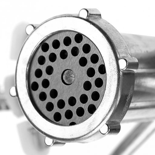 Мясорубка механическая "№8" 25,5х19,5х10см, алюминиевый корпус, 1 решетка, 1 нож, крепление к столу, в коробке (Китай) Возможна мятая коробка.