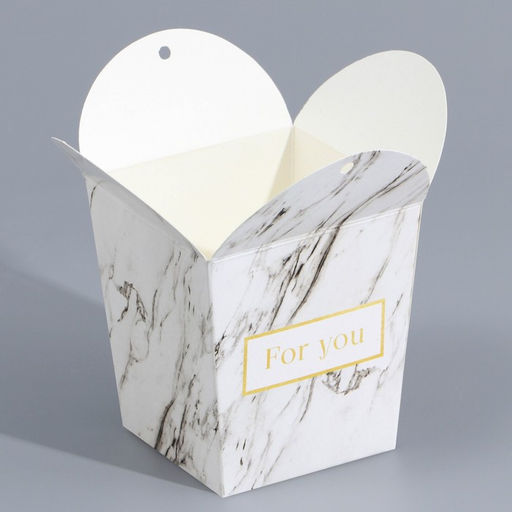 Цена за 5 шт. Бонбоньерка Мрамор, 7.5 8 7.5 см - Дарите счастье фото 3