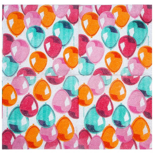 Цена за 2 шт. Салфетки бумажные «Воздушные шары», 24×24 см, 20 шт.