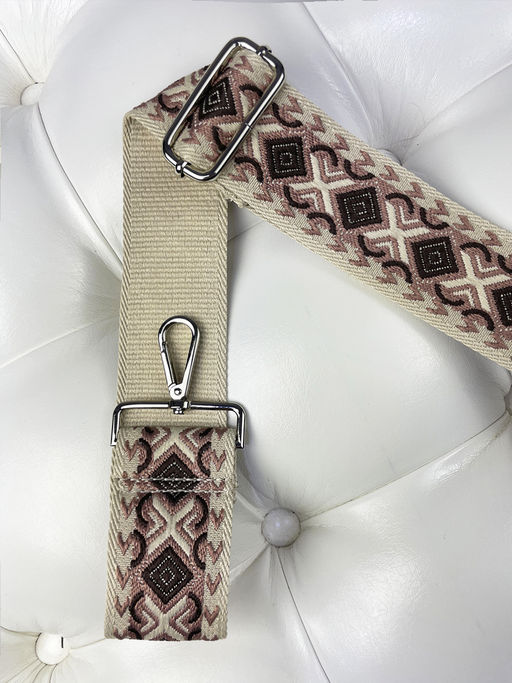 LACCOMA ремень 1000-22-5-беж/черн/кирпич полиэстр