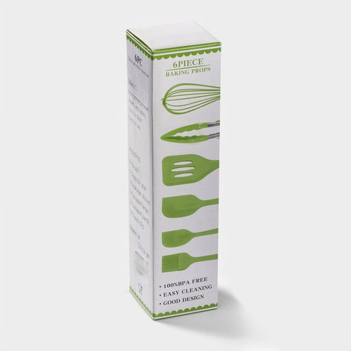 Набор кухонных принадлежностей Green, 6 предметов, цвет зелёный