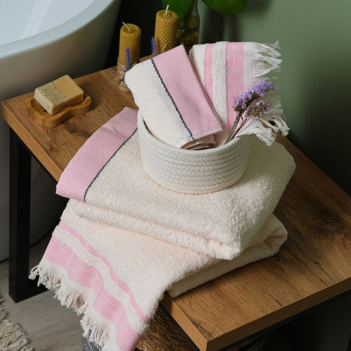 Полотенце махровое Love Life «Бриз» 30×50 см, розовый