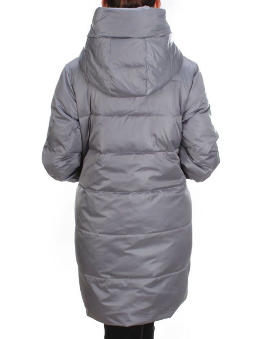 S21122 GRAY Куртка зимняя женская облегченная Y SILK TREE - Fashion фото 5