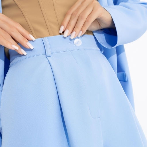 Брючный костюм‑двойка Чистота линий (2 в 1 голубой) - Charutti фото 4