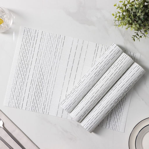 Набор салфеток сервировочных Доляна Ян, 4 шт, 3045 см, цвет белый  фото 4