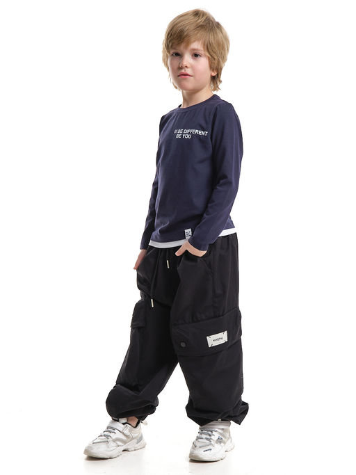 Лонгслив для мальчика подростка UD 7957 т.синий - Mini maxi фото 5