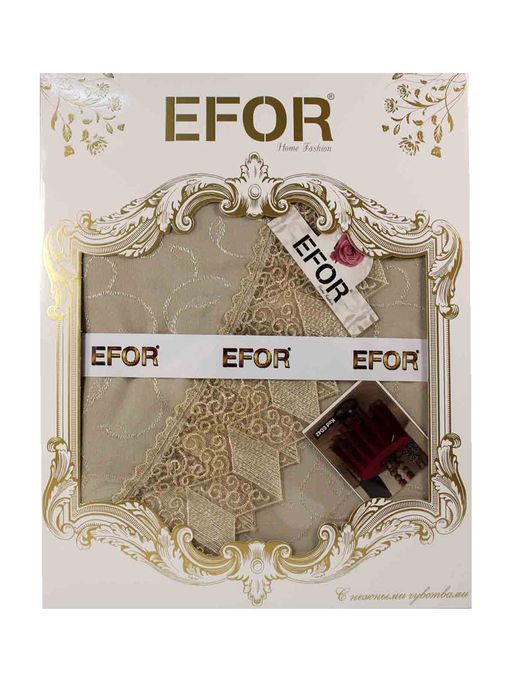 Скатерть EFOR 160x220 KDK BORDO бордовый  фото 2