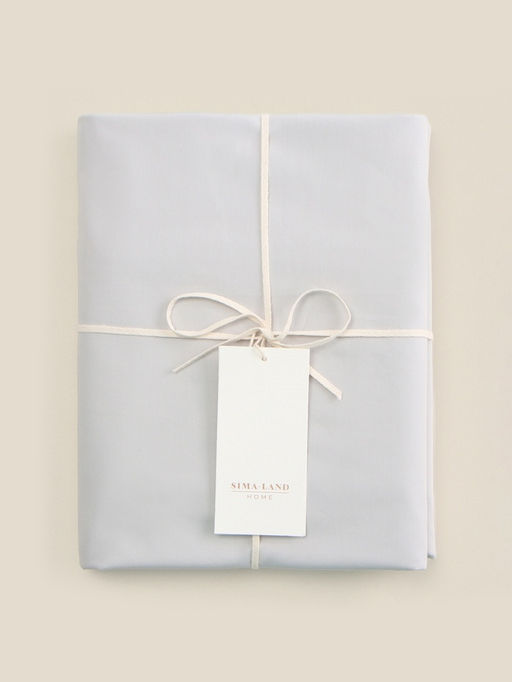 Простыня на резинке евро SL Home, 200200+30 см, серая, перкаль - Sima-land home фото 4