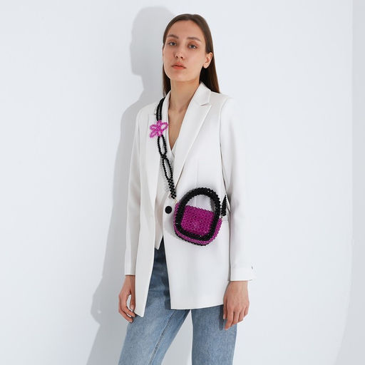 Сумка-клатч на магните, длинный ремень, цвет фиолетовый - Simaland фото 6