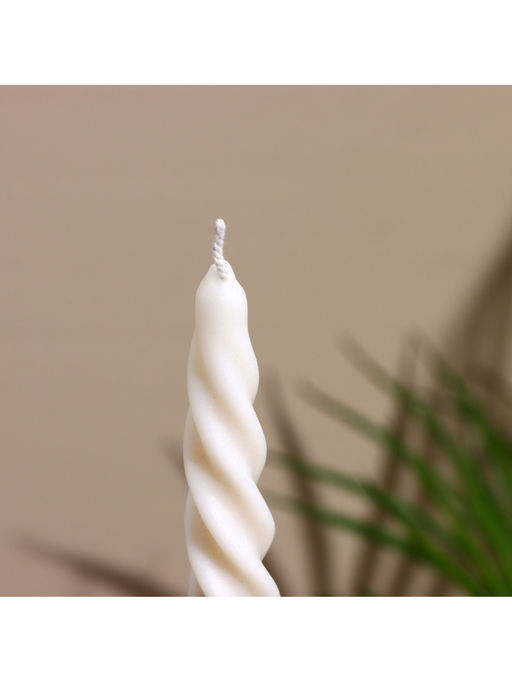 Свеча витая  2,2х2,2х18 см, соевый воск МИКС