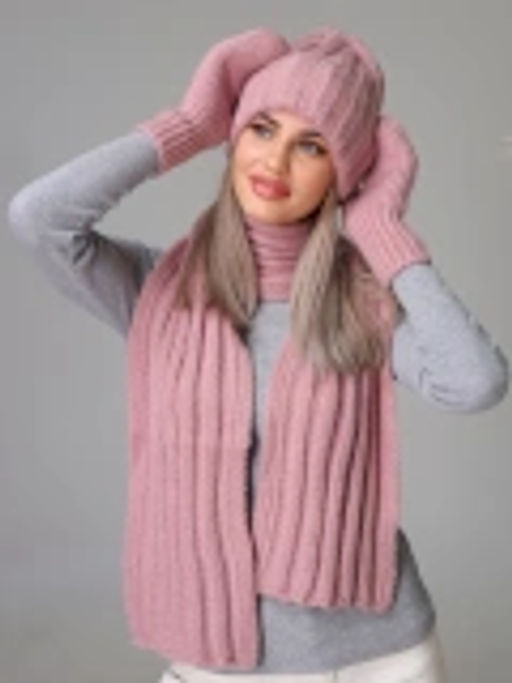 Комплект ВЕСТА new (шапка+шарф+варежки) - Tamasha фото 3