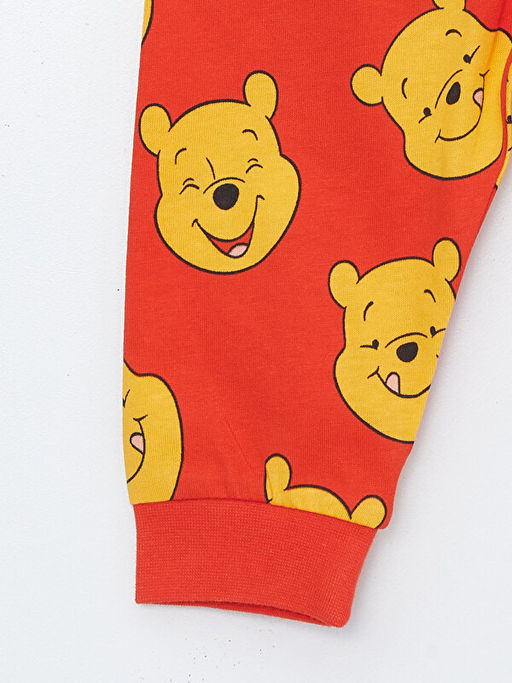 Beli Lastikli Winnie the Pooh Bask?l? Erkek Bebek Pijama Alt - Waikiki фото 3
