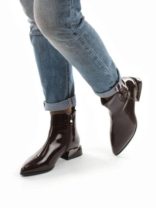 01-PCG265-3 VINOUS Ботинки демисезонные женские (натуральная кожа, байка) - Фабричный китай фото 5