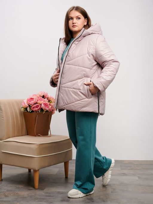 Куртка демисезонная Амелия пудра - Yollochka фото 8