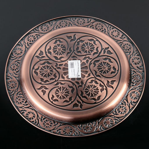Поднос «Султан. Бронза», d=34 см, цвет бронзовый