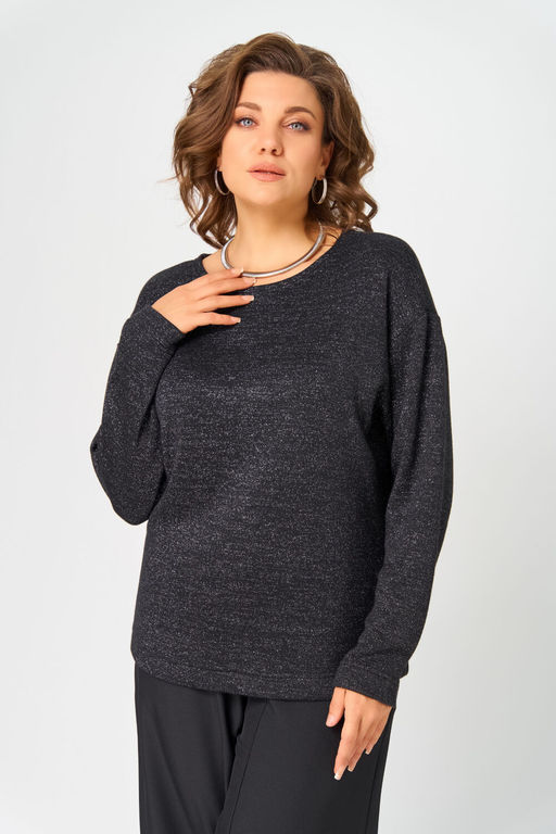 Джемпер Bliss 08378 черный с люрексом