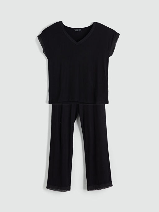 V Yaka Kad?n Pijama Tak?m?