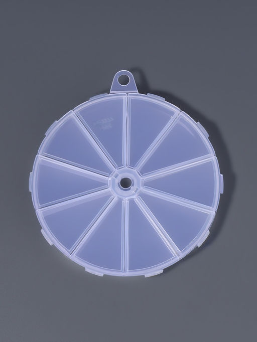 Органайзер для хранения мелочей, 10 ячеек, d=12.8×1.5 см, прозрачный