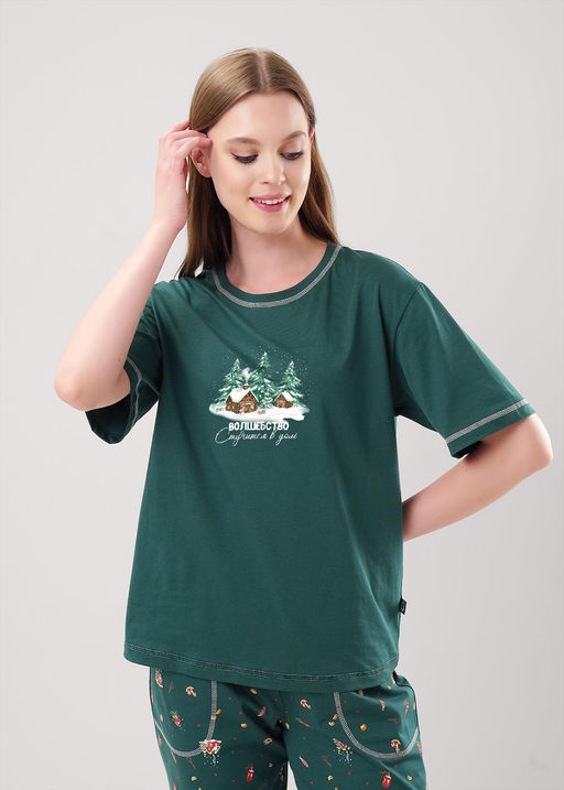 LP15-1201/1 Пижама жен. Морозко (ЧЗ)