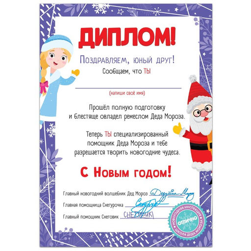 Подарок на Новый год для детей «Школа Деда Мороза», набор: пазл и книга