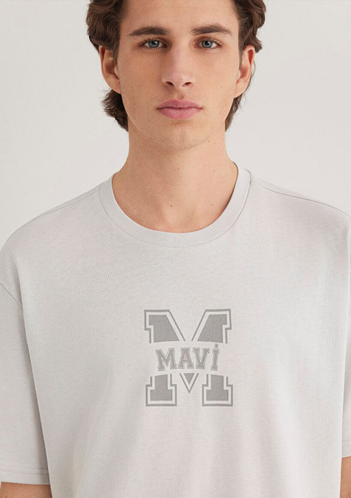 Mavi Logo Bask?l? Beyaz Tisort  фото 6