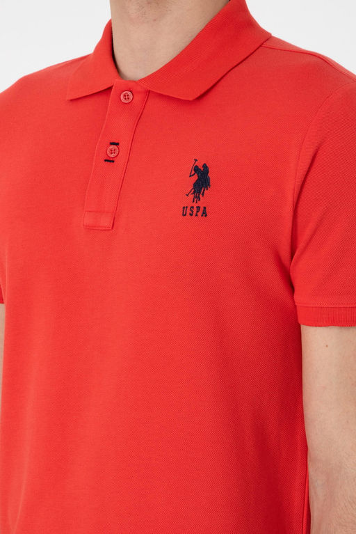 Erkek Slim Fit Polo Yaka K_rm_z_ Basic Ti__rt Sepette S_rpriz _ndirim - U.s. polo assn фото 7