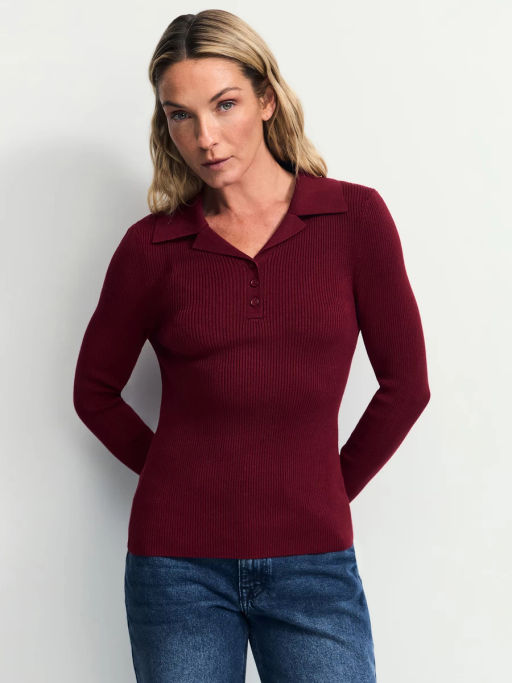 Джемпер из вискозы с отложным воротником / Zarina фото 2