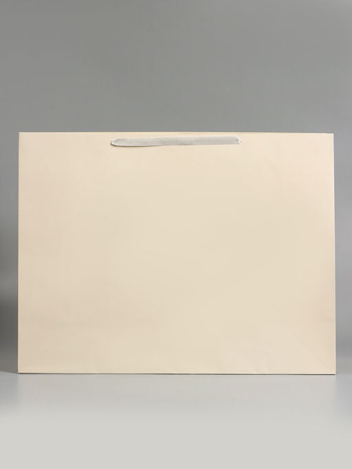 Пакет подарочный ламинированный горизонтальный «Молочный», XXL 61×46×20 см