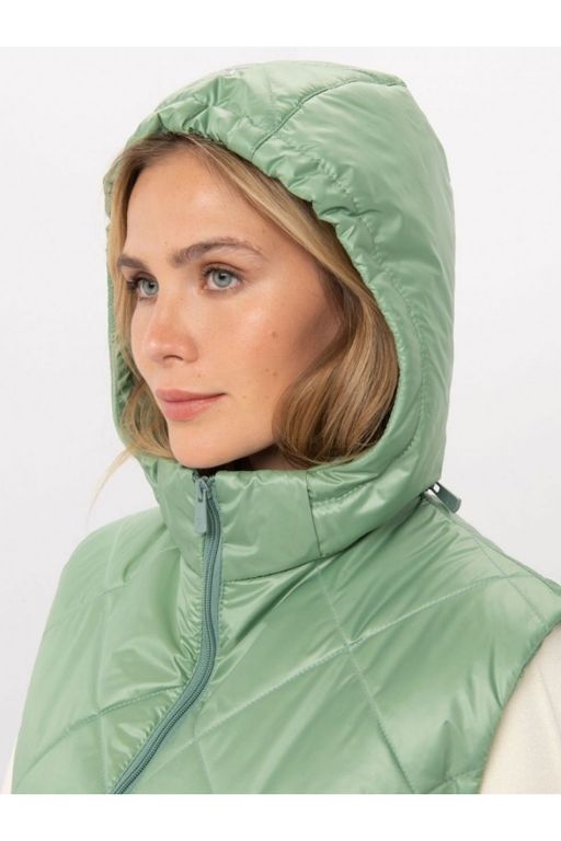 М-100 Жилет женский утепленный стеганый (зеленый)