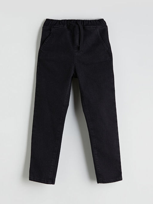 Beli Lastikli Slim Fit Erkek ?ocuk Jean Pantolon