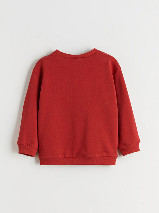 Bask?l? Erkek ?ocuk Sweatshirt