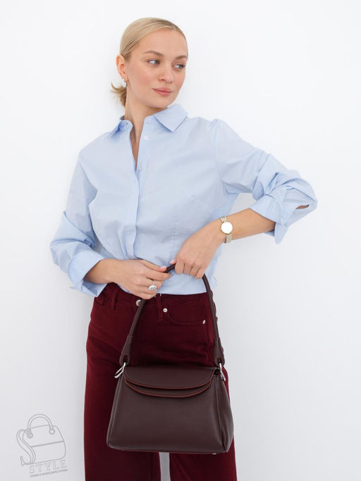 Сумка женская кожаная 2617-1YP dai purple Polina&Eiterou