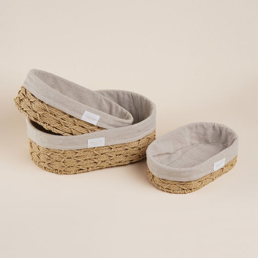 Корзины для хранения SL Home, плетёные, ручной работы, 3 шт., 26167 см, 282010 см, 342411 см - Sima-land home фото 2