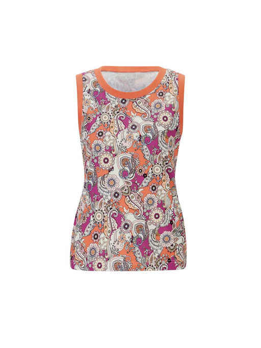 Топ с принтом, мандариновая фуксия - Linea tesini фото 2